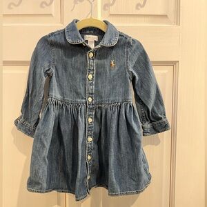 Ralph Lauren Blue Denim Dress - 12m